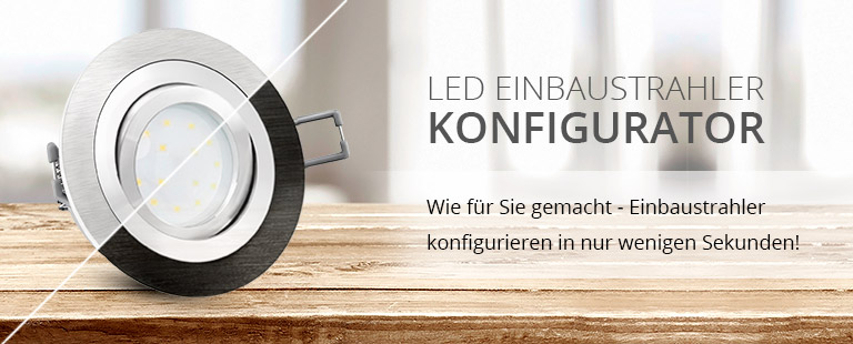 LED Einbaustrahler Konfigurator - LED-LICHTRAUM